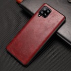 Soft Slim serijos Samsung Galaxy A42 5G raudonas odinis dėklas - nugarėlė