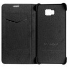 Samsung Galaxy A5 (2016) A510 „QIALINO“ atverčiamas juodas odinis dėklas - knygutė