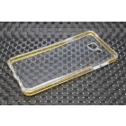 Samsung Galaxy A5 2016 (A510) Silikoninis skaidrus dėklas, auksinis