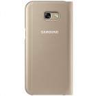Samsung Galaxy A5 (2017) A520 originalus S View Cover atverčiamas auksinis dėklas su langeliu