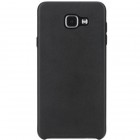 Samsung Galaxy A5 2016 (A510) „Rock“ Slim Leather juodas odinis dėklas - nugarėlė