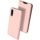 „Dux Ducis“ Skin serijos Samsung Galaxy A50 A505F (A50s A507F, A30s A307F) rožinis odinis atverčiamas dėkla