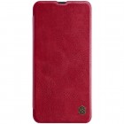 Prabangus „Nillkin“ Qin serijos raudonas odinis atverčiamas Samsung Galaxy A50 A505F (A50s A507F, A30s A307F)