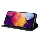 Samsung Galaxy A50 A505F (A50s A507F, A30s A307F) „Vintage“ atverčiamas juodas odinis dėklas - piniginė