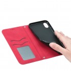 Samsung Galaxy A51 (A515) „Split“ raudonas odinis atverčiamas dėklas - knygutė