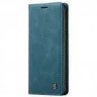 Samsung Galaxy A52 5G (A526B, A525F) CaseMe Retro solidus atverčiamas žalias odinis dėklas - knygutė