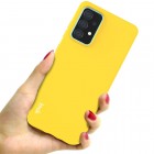 Samsung Galaxy A52 5G (A526B, A525F) „Imak“ kieto silikono TPU geltonas dėklas - nugarėlė