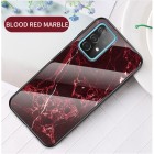 Samsung Galaxy A52 5G (A526B, A525F) „Marble“ kieto silikono TPU raudonas dėklas - nugarėlė