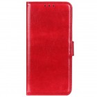 Samsung Galaxy A52 5G (A526B, A525F) atverčiamas raudonas odinis dėklas - piniginė