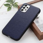 „Deluxe Leather“ Samsung Galaxy A53 5G (SM-A536B) mėlynas odinis dėklas