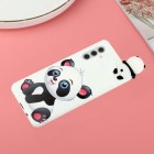 Samsung Galaxy A13 5G „Squezy“ Panda kieto silikono TPU juodas dėklas - nugarėlė