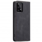 Samsung Galaxy A53 5G (SM-A536B) CaseMe Retro solidus atverčiamas juodas odinis dėklas - knygutė