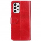 Samsung Galaxy A53 5G (SM-A536B) atverčiamas raudonas odinis dėklas - piniginė