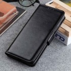 Samsung Galaxy A55 5G (SM-A556) Binfen atverčiamas juodas odinis dėklas - piniginė