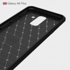 Samsung Galaxy A6+ 2018 (A605F) „Carbon“ kieto silikono TPU juodas dėklas - nugarėlė