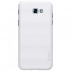 Samsung Galaxy A7 2017 (A720) Nillkin Frosted Shield baltas plastikinis dėklas + apsauginė ekrano plėvelė