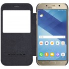Prabangus „Nillkin“ Qin serijos juodas odinis atverčiamas Samsung Galaxy A7 (2017) A720 dėklas - knygutė