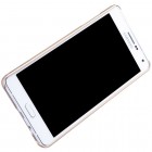 Samsung Galaxy A7 Nillkin Frosted Shield auksinis plastikinis dėklas + apsauginė ekrano plėvelė