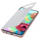 Samsung Galaxy A71 (A715) originalus S View Wallet Cover atverčiamas baltas dėklas - knygutė