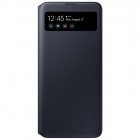 Samsung Galaxy A71 (A715) originalus S View Wallet Cover atverčiamas juodas dėklas - knygutė