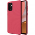 Samsung Galaxy A72 5G (A726B) „Nillkin“ Frosted Shield raudonas plastikinis dėklas, nugarėlė
