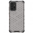 Honeycomb sustiprintos apsaugos Samsung Galaxy A72 (A726B, A725F) skaidrus kieto silikono (TPU) ir plastiko dėklas 