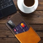„KSQ“ Shell Samsung Galaxy A72 (A726B, A725F) rudas odinis dėklas - nugarėlė su kišenėle kortelėms
