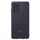 Samsung Galaxy A72 (A726B, A725F) „Samsung“ Silicone Cover kieto silikono juodas dėklas