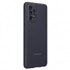 Samsung Galaxy A72 (A726B, A725F) „Samsung“ Silicone Cover kieto silikono juodas dėklas
