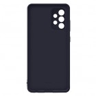 Samsung Galaxy A72 (A726B, A725F) „Samsung“ Silicone Cover kieto silikono juodas dėklas