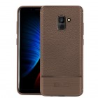Samsung Galaxy A8 2018 (A530F) „Armor“ kieto silikono TPU rudas dėklas - nugarėlė