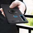 Samsung Galaxy A9 2018 (A9 Star Pro) „FOCUS“ Kickstand kieto silikono TPU juodas dėklas - nugarėlė