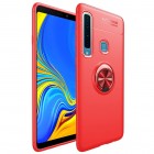 Samsung Galaxy A9 2018 (A9 Star Pro) „FOCUS“ Kickstand kieto silikono TPU raudonas dėklas - nugarėlė