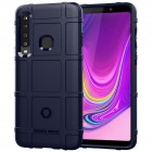 Samsung Galaxy A9 2018 (A9 Star Pro) „Square“ Grid kieto silikono TPU mėlynas dėklas - nugarėlė