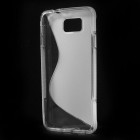 Samsung Galaxy Alpha G850 kieto silikono TPU skaidrus permatomas dėklas - nugarėlė