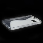 Samsung Galaxy Alpha G850 kieto silikono TPU skaidrus permatomas dėklas - nugarėlė