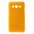 Mercury TPU kieto silikono geltonas Samsung Galaxy Core 2 G355 dėklas - nugarėlė