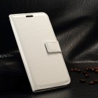 Samsung Galaxy Grand Prime (G530) atverčiamas baltas odinis dėklas - piniginė