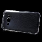 Samsung Galaxy J1 Ace (J110) skaidrus (permatomas) kieto silikono TPU ploniausias pasaulyje dėklas