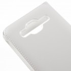 Samsung Galaxy J3 2016 (J320) baltas odinis atverčiamas „Smart Window“ dėklas su langeliu