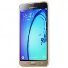 Nillkin Frosted Shield Samsung Galaxy J3 2016 auksinis plastikinis dėklas + apsauginė ekrano plėvelė