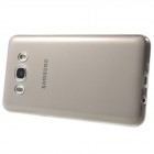 Samsung Galaxy J5 2016 (J510) skaidrus (permatomas) kieto silikono TPU ploniausias pasaulyje pilkas dėklas