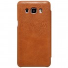 Prabangus „Nillkin“ Qin serijos rudas odinis atverčiamas Samsung Galaxy J5 2016 (J510) dėklas 
