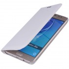 Samsung Galaxy J5 2016 (J510) baltas odinis atverčiamas Smart Wallet dėklas - piniginė