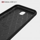Samsung Galaxy J5 2017 (J530) „Carbon“ kieto silikono TPU juodas dėklas - nugarėlė
