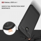 Samsung Galaxy J5 2017 (J530) „Carbon“ kieto silikono TPU juodas dėklas - nugarėlė