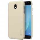 Samsung Galaxy J5 2017 (J530) Nillkin Frosted Shield auksinis plastikinis dėklas + apsauginė ekrano plėvelė