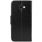 Samsung Galaxy J6+ 2018 (J610) „Diary“ atverčiamas juodas odinis dėklas - piniginė