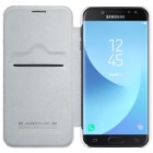 Prabangus „Nillkin“ Qin serijos baltas odinis atverčiamas Samsung Galaxy J7 2017 (J730)
