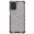 Honeycomb sustiprintos apsaugos Samsung Galaxy M31s (M317F) skaidrus kieto silikono (TPU) ir plastiko dėklas 
